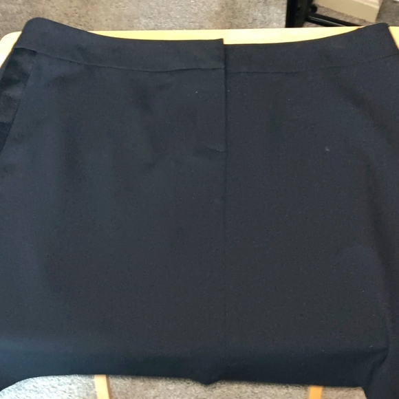 Tina Turk Black Mini Skirt Satin Stripes Down Sides Size 10 NWOT - Picture 1 of 7